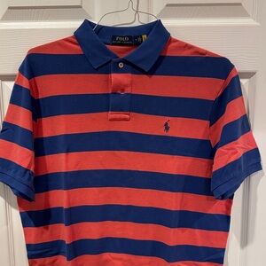 Polo Ralph Lauren Striped Polo — Navy & Pink